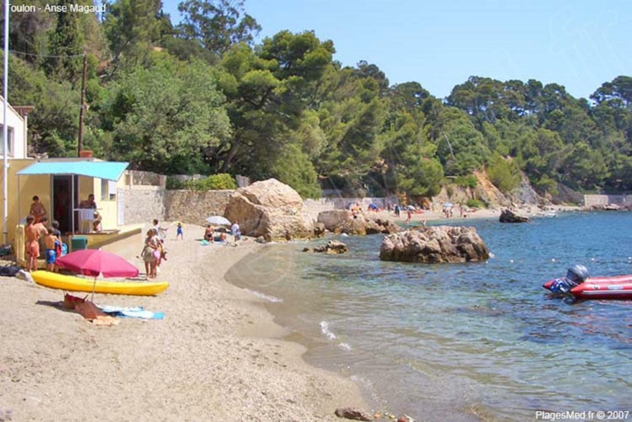**** Beau T2 De 40 M2, Jardin De 70M2, Au Calme, A 50 Metres De La Plage Le Pradet Bagian luar foto